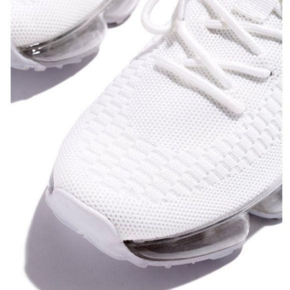 !! RESTOCKED !! Slip On Flyknit Sneakers in White - Picture 4 of 10